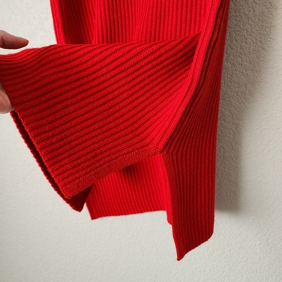 J.CREW sleeveless tunic knit sweater in cherry red‎ size XS - Picture 3 of 10
